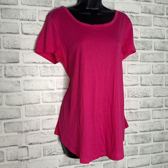 Studio 1886 Pink Basic Tee Tshirt Size Large - Picture 2 of 5